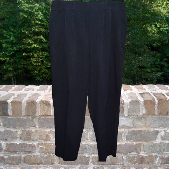 Briggs Pants - Briggs Pants with Side Zipper and Stretch Waist - Size 16W